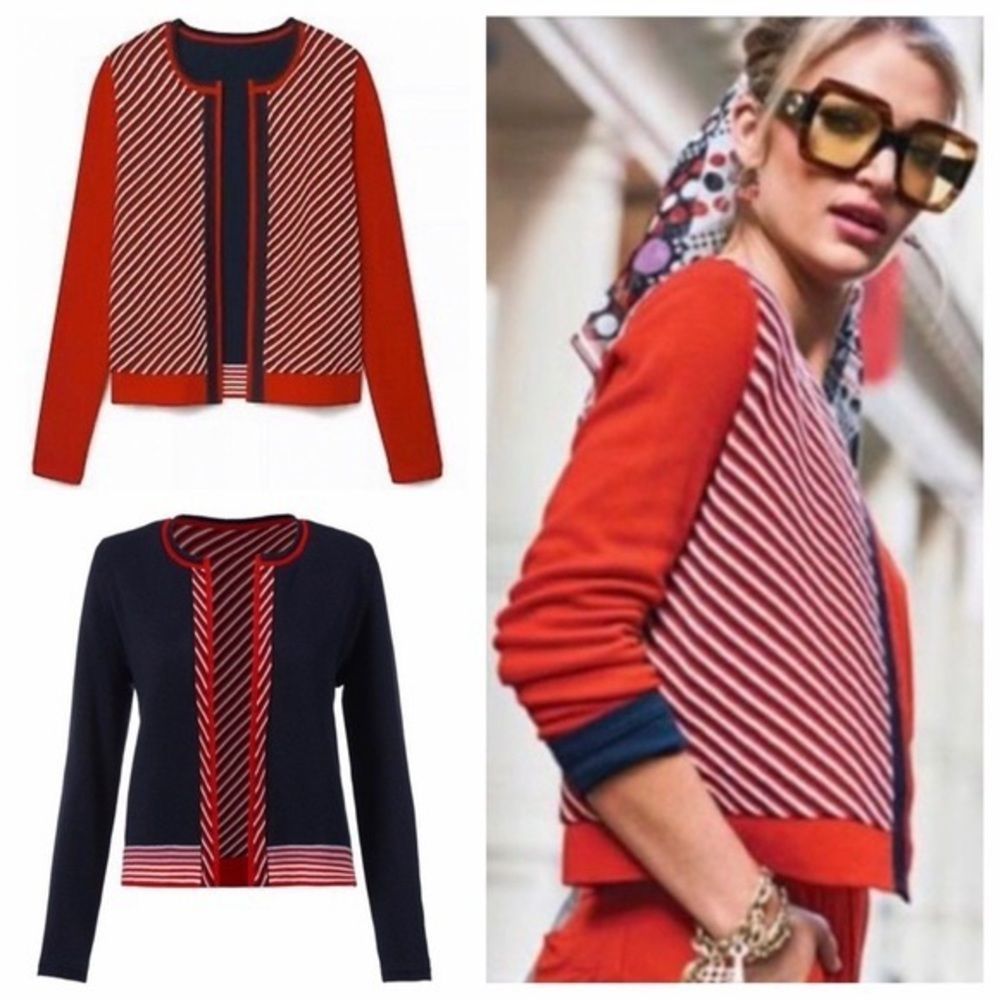 CAbi 5640 Deadline Reversible Cardigan Sweater XXL